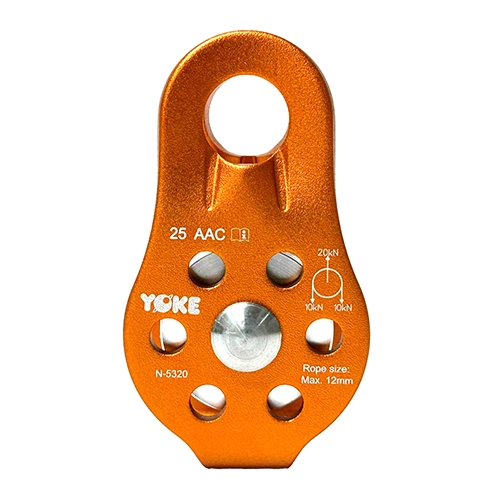 POLEA ALUMINIO SIMPLE FIJA P/SOGA HASTA 1/2