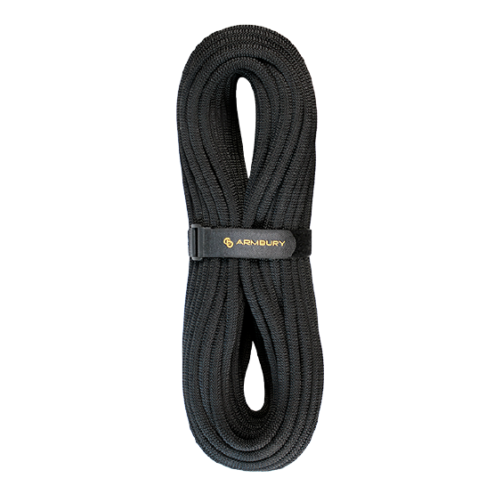 CUERDA SEMI-ESTÁTICA 11MM NEGRO (PRESENTACIÓN MÁX 400MTS) 31 kN CE-EN 1891 WARRIOR 11 - WA11 ARMBURY