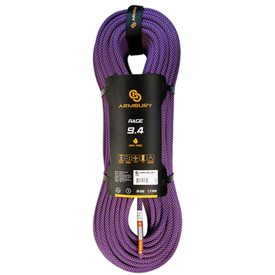 CUERDA DINÁMICA 9.4MM X 70M MORADO 8.9 kN CE-EN 892 RAGE 9.4 - 4111436 ARMBURY