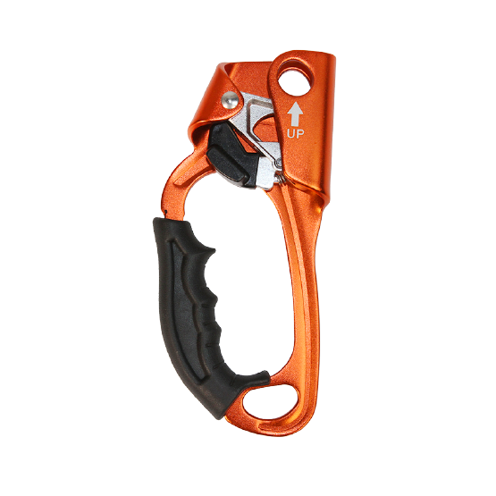 ASCENDEDOR Y BLOQUEADOR DE PUÑO IZQUIERDO ALUMINIO NARANJA CE-EN 567-EN 12841/B LIFT HAND LEFT ORANGE - 4152221 ARMBURY
