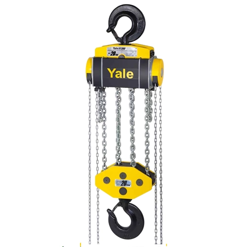 TECLE MANUAL 20T YALELIFT 3mtsCARGA 10x30mm(6) G80 - 2.5mtsMANDO 5x26x17mm(4) YALE