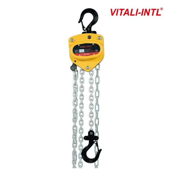 TECLE MANUAL 0.5T YAL0050 3mtsCARGA 5x15mm(1) G80 - 3mtsMANDO 5x25x17mm(2) VITALINTL